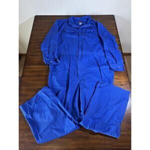 Bulwark Coveralls Men’s Size 56 LN Flame Resistant Excel FR Blue Coveralls